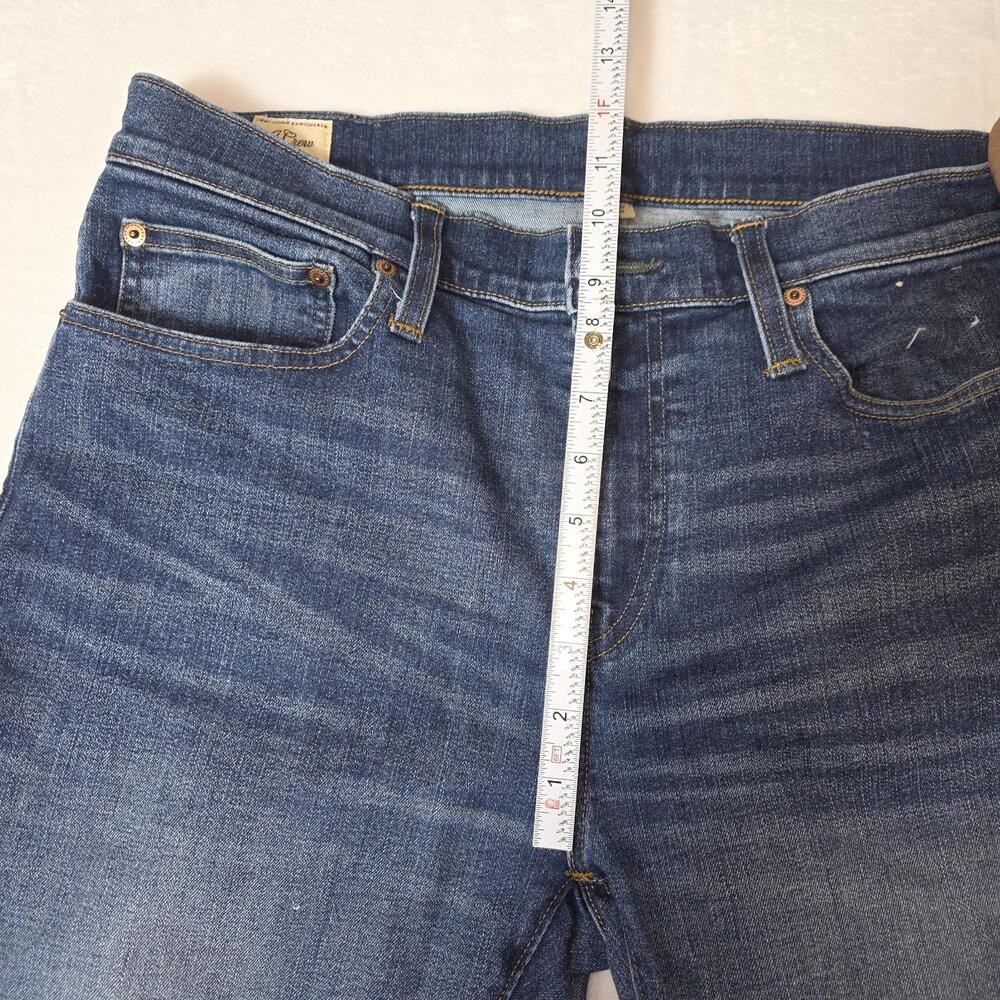 J Crew Jeans Blue Kurabo Japanese Denim 484 Stretch Extra Slim Men's Size 34X34 - Picture 4 of 10